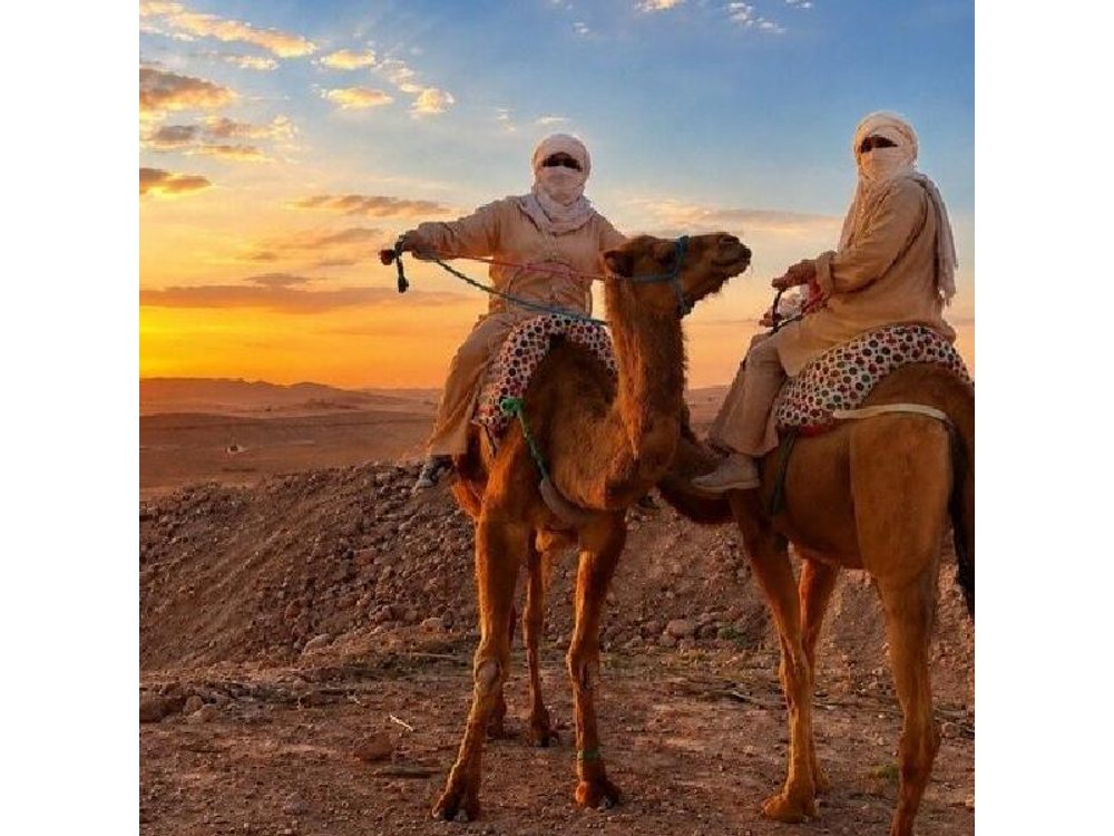 Marrakech Desert Agafay Camel & Fire Show with Dinner & Sunset