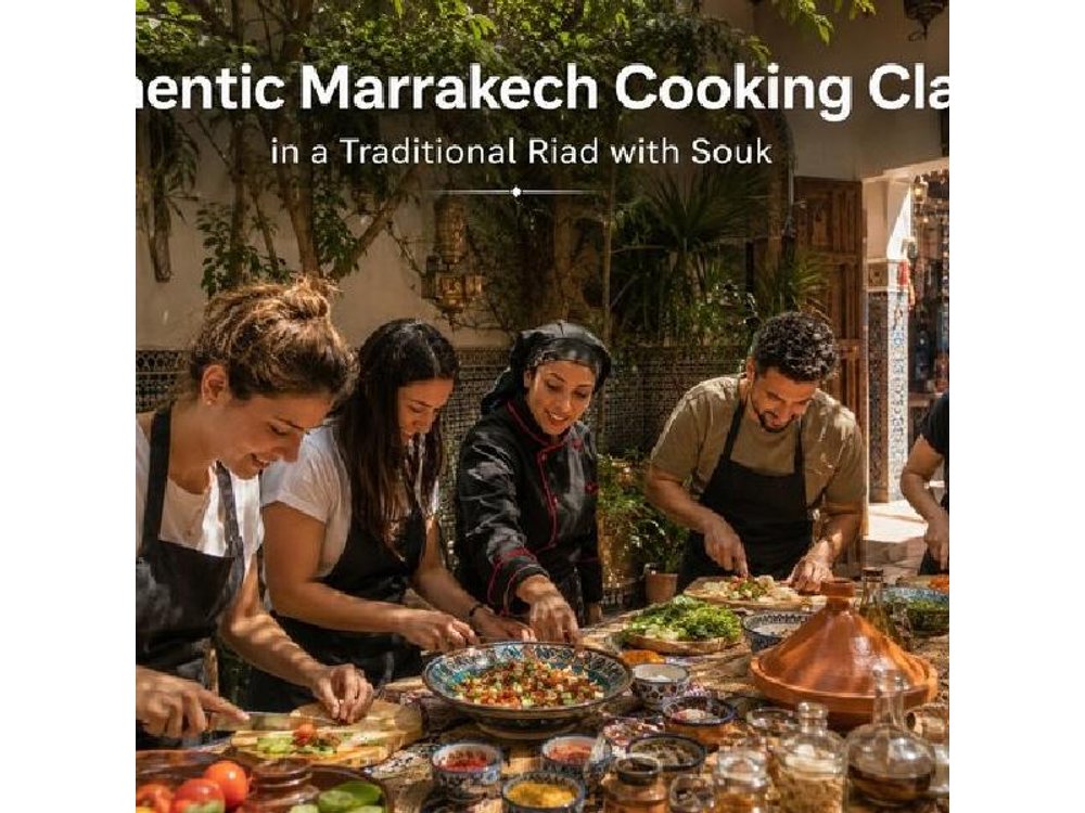 Authentic Marrakech Cooking Class in a Traditional Riad with Souk