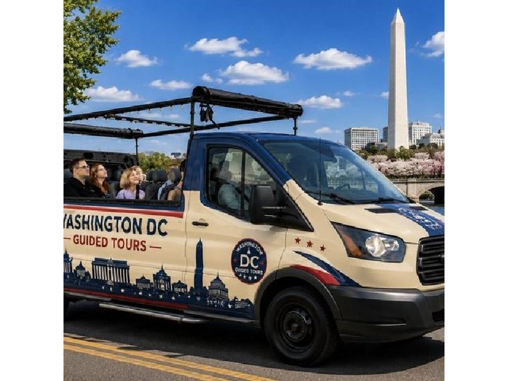 Washington DC Monuments & US History Guided Open-Air CruiserTour