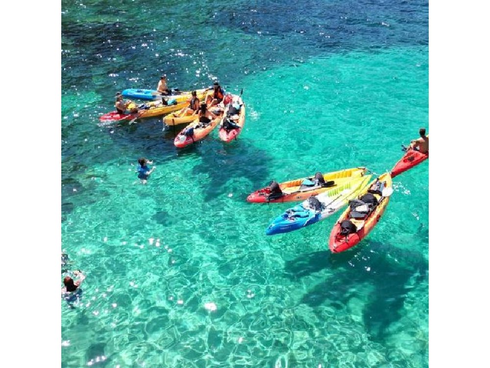 Kayak and Snorkel Cave Tour in Ibiza