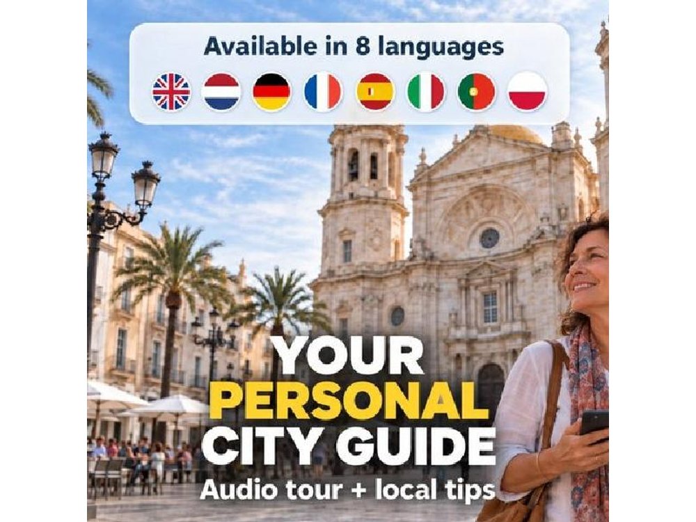 Cadiz: City Walk with Audio Guide in 7 Languages on your Phone