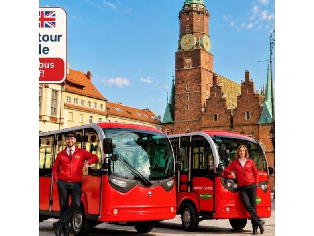 Wroclaw tour with e-bus, 2 h (ENG-GER guide) group 1-4 people.