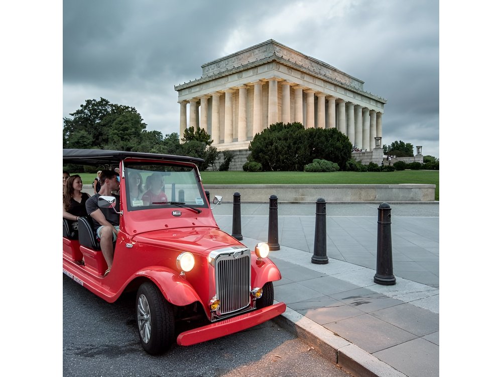 Washington DC Monuments Tour by Electric Cart – Day & Night