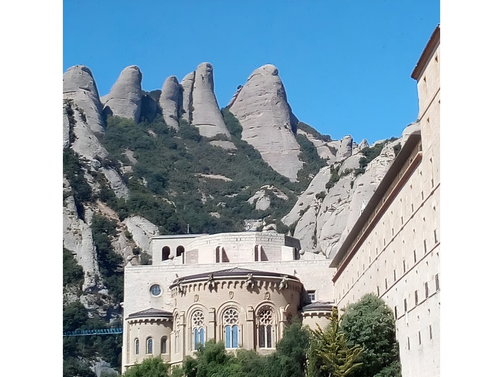 Hiking In Montserrat,near Barcelona