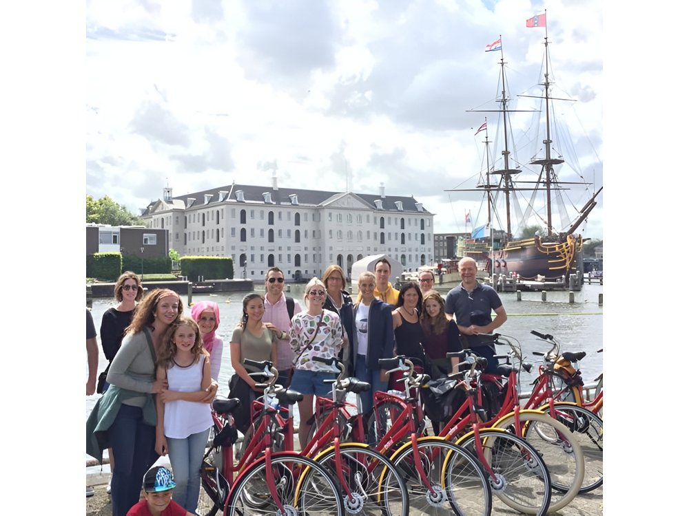Amsterdam 3 hrs Bike Tour – live guide En/Fr/De/Nl/Sp/It