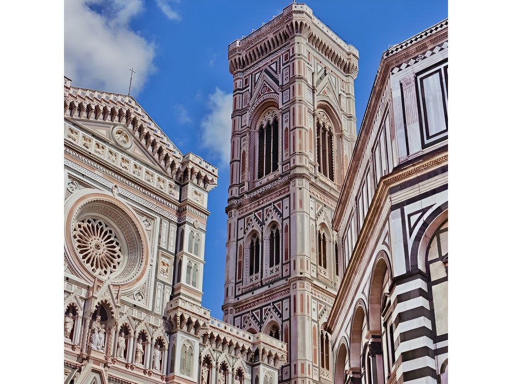 Top of Giotto's Belltower and all museums of Florence Cathedral