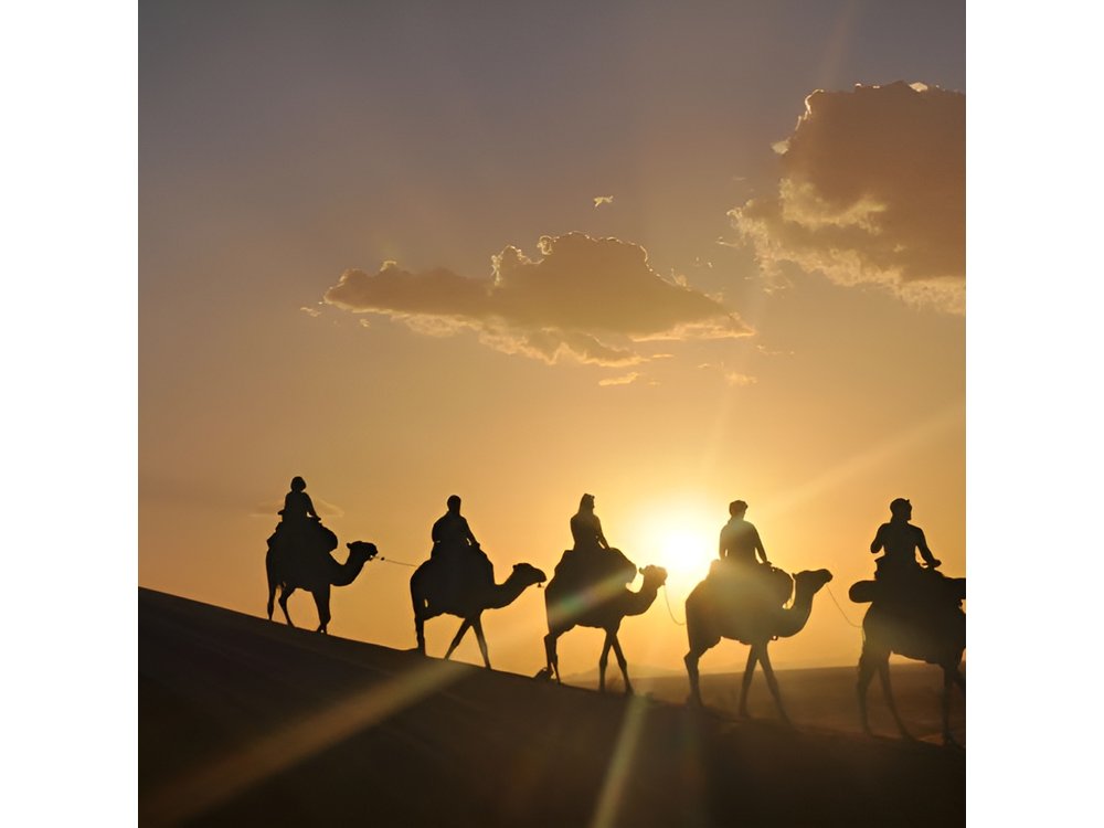 Sunset Camel Ride in the AGAFAY DESERT trip from Marrakech
