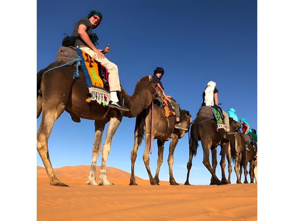 7-days: Casablanca to Chefchaouen then Fes and Sahara Desert - Camel Trekking