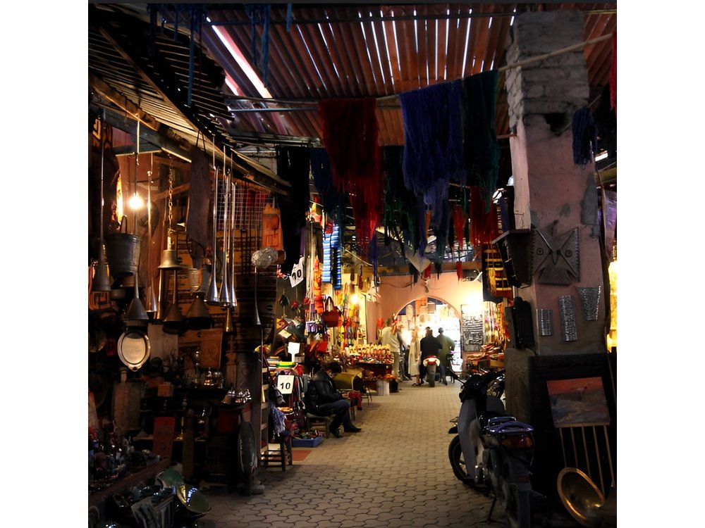 Guided tour: Secret Garden and the great souk of Marrakech.