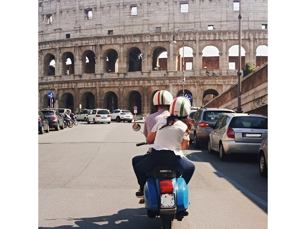 Rome by Vespa: Classic Rome Tour with Pick up & Drop Off