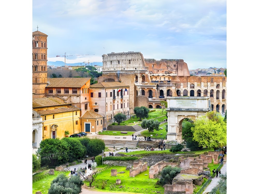 Rome Palatine Hill, Roman Forum, Colosseum Panoramic Views Tour