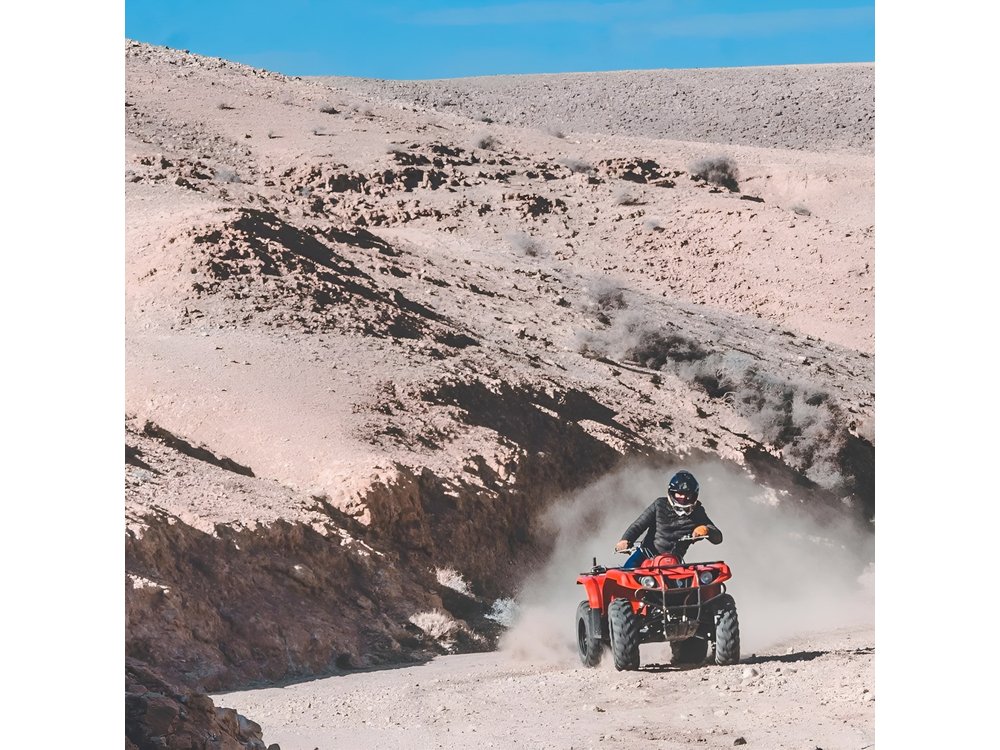 Agafay Desert Quad Bike Tour With snack in Marrakech