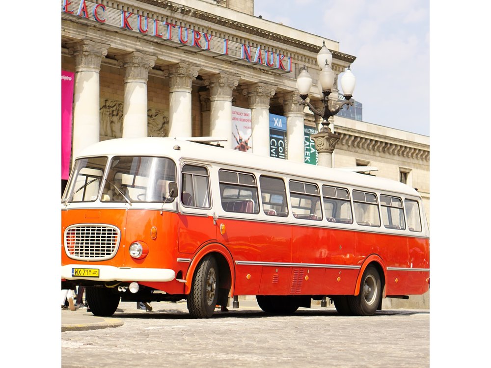 Warsaw City Sightseeing in a Retro Bus for Groups