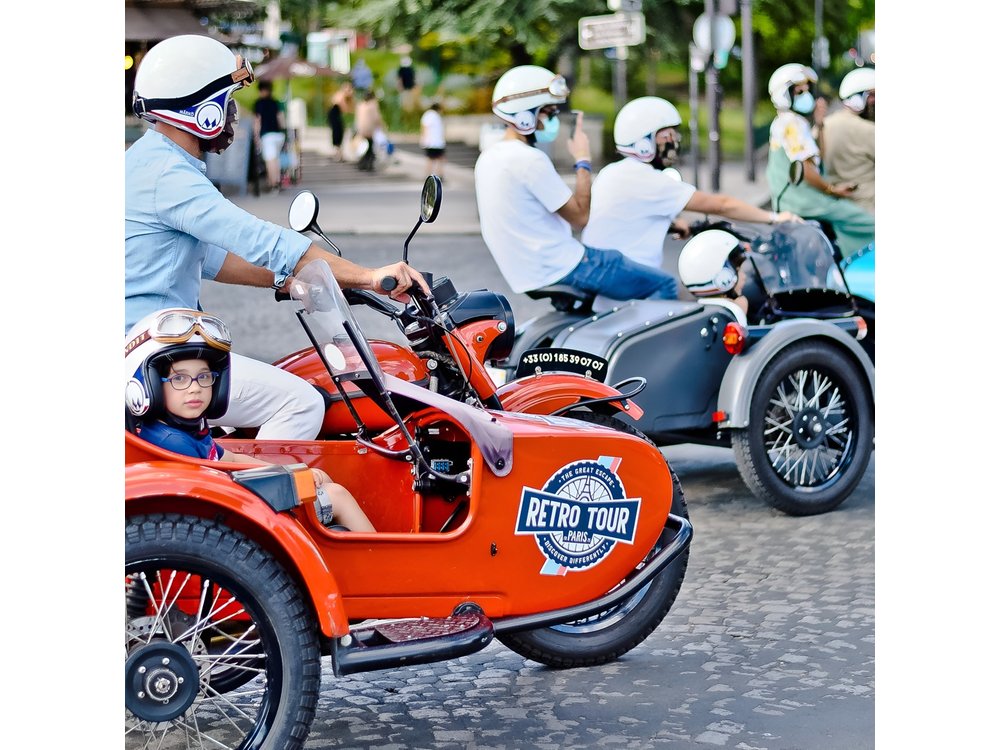 Paris & Versailles Exclusive Vintage Full Day Tour on a Sidecar
