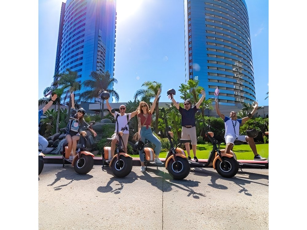 San Diego GPS Guided Scooter Tour: Downtown & Balboa Park Sights