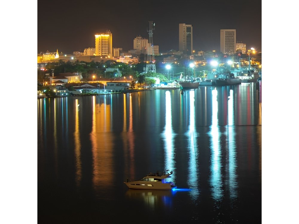 Night Boat Rental in Cartagena Bay