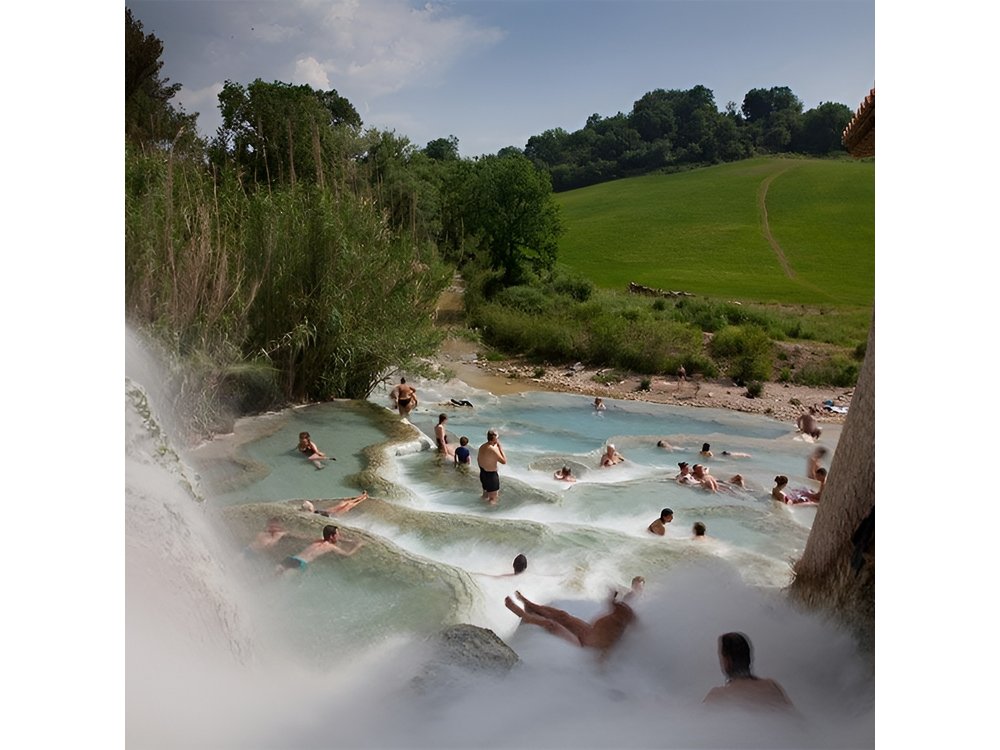 Private Full-day Cascate del Mulino Hot Springs from Rome