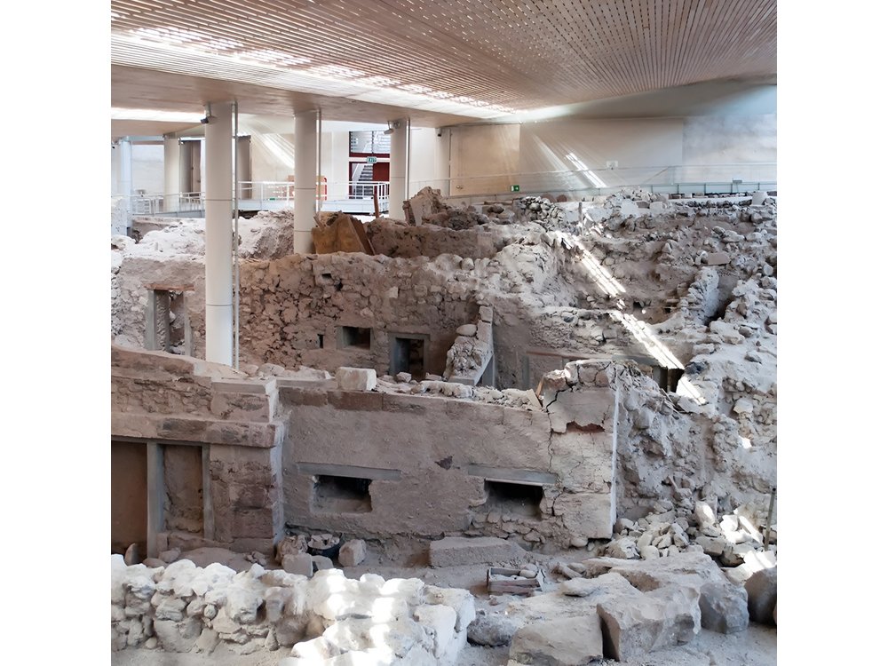 Guided Tour to the Akrotiri Archaeological Site in Santorini