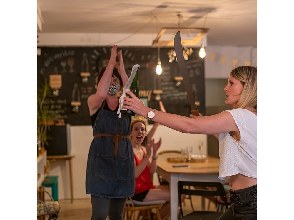 Sabre the Moment: Cava Sabrage Class in Barcelona