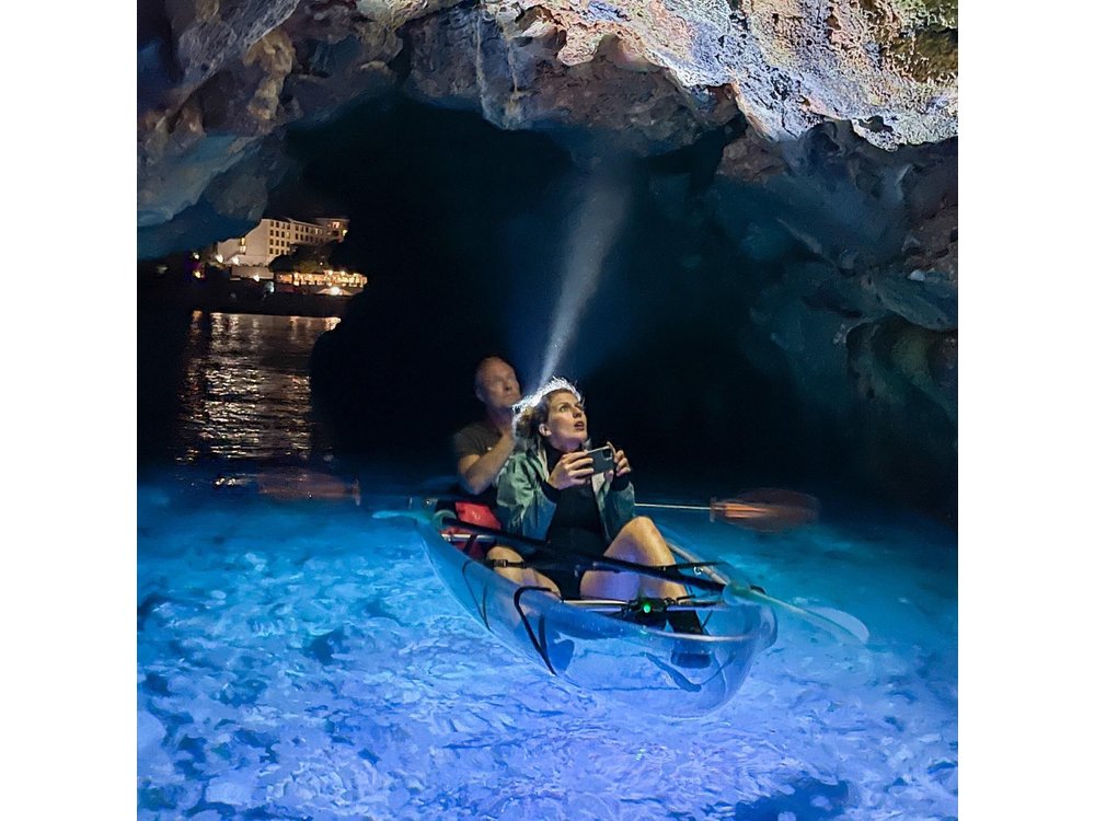 Transparent Kayak Sunset to Dusk Glow Experience from Pula