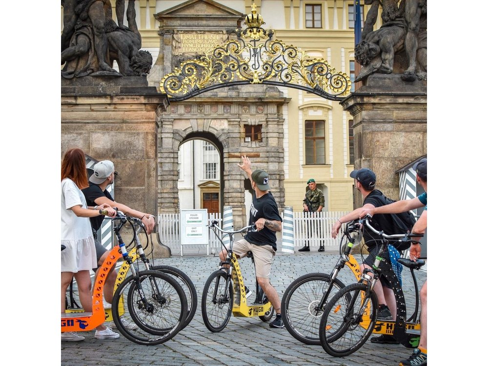 1.5h Prague E-Scooter Panoramic Tour small-group with PragueWay