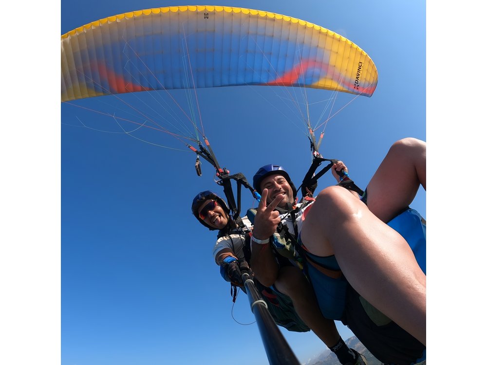Tandem Paragliding Flight in Taormina