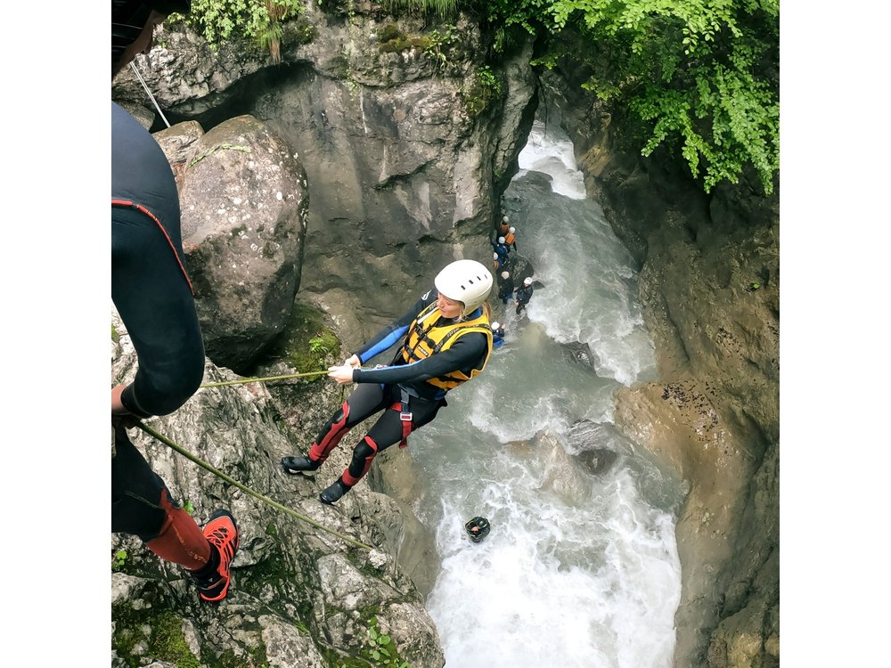 Canyoning in Interlaken from Zurich