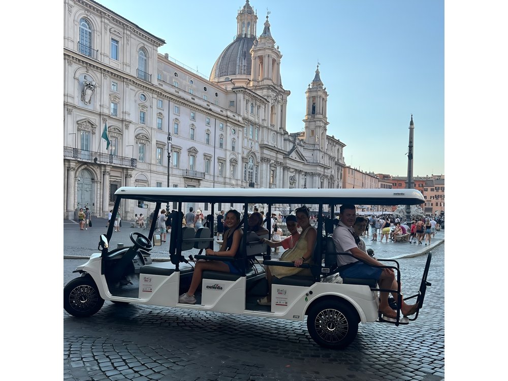 Exclusive Private Golf Cart Tour of Rome