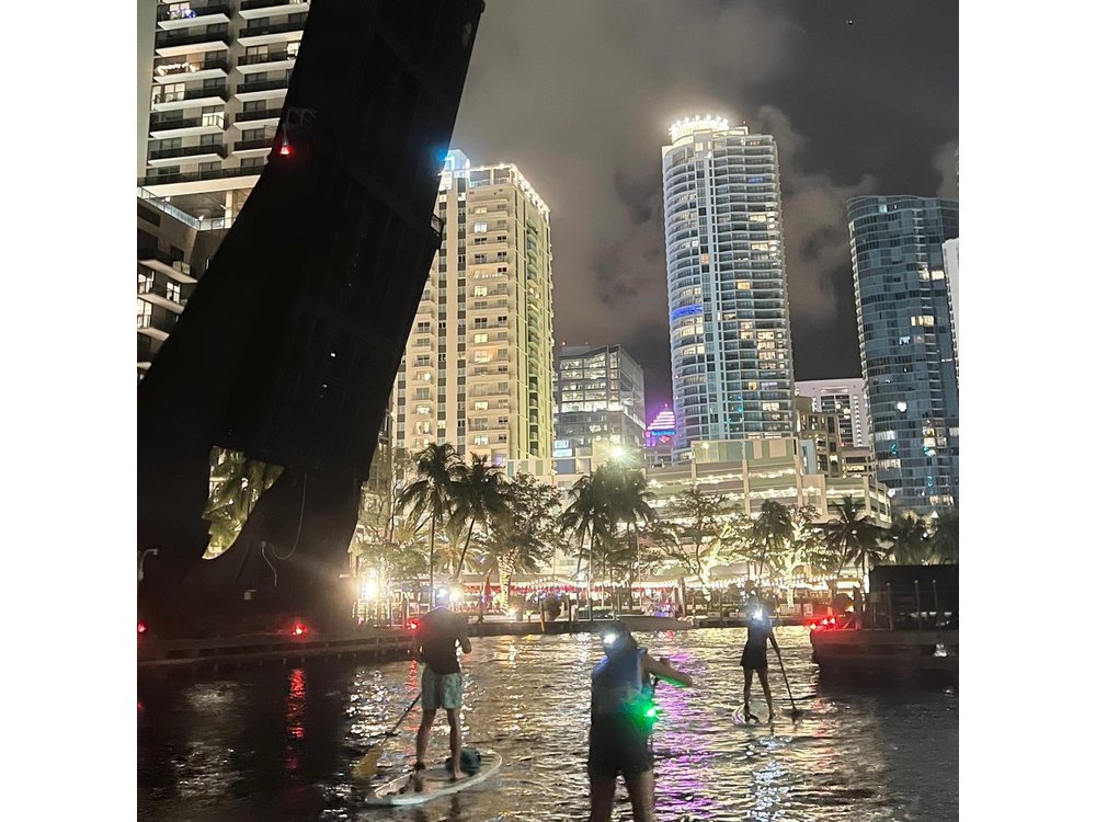 Night on Paddleboard Under the Lights Experience in Fort Lauderdale