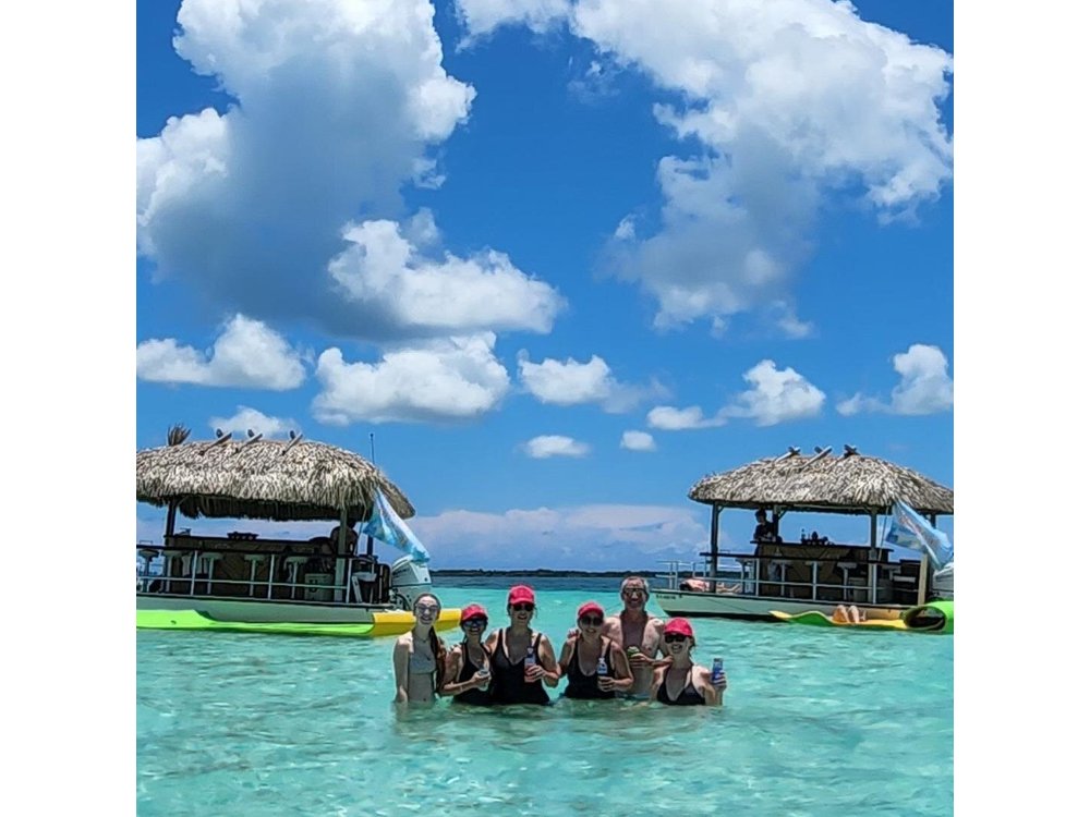 Private 2-Hour Tiki Boat Party in Key West & Mini Sandbar