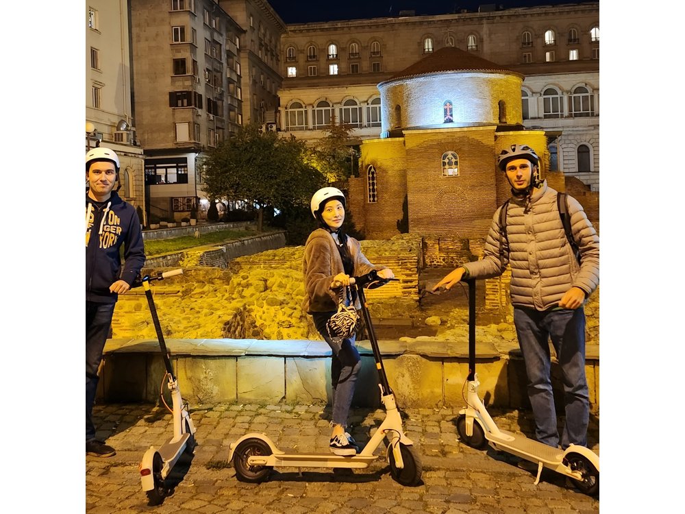 Sofia on an Electric Scooter - Guided Tour