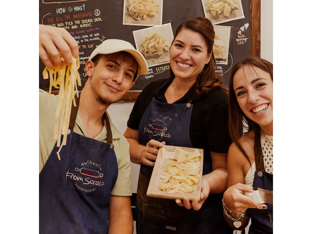 Pasta Making & Wine Tasting with Dinner in Frascati from Rome