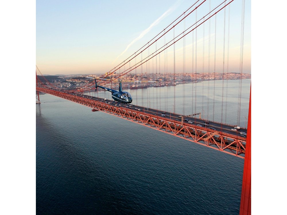 Lisbon Helicopter Flight: City & Coastline Views