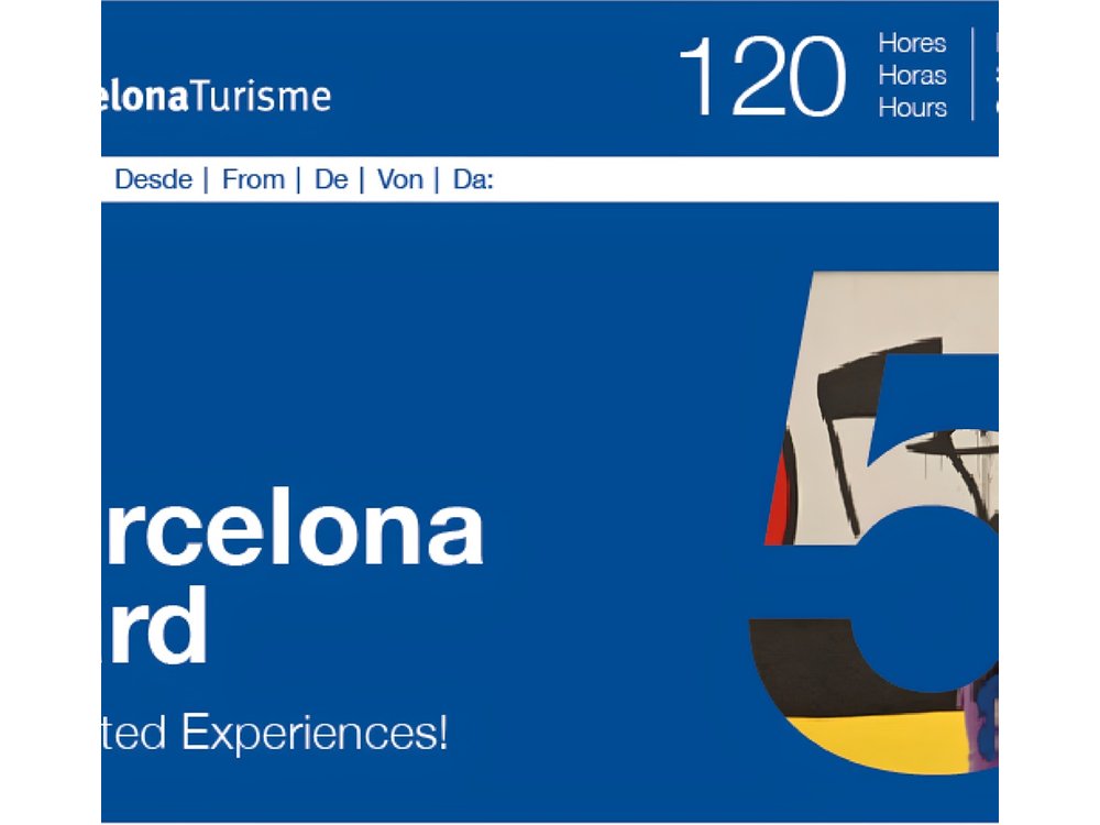 Barcelona Card: Museums + Transport for 72h, 96h or 120h