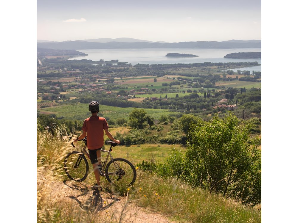 Easy guided eBike tour with photographer at Lake Trasimeno