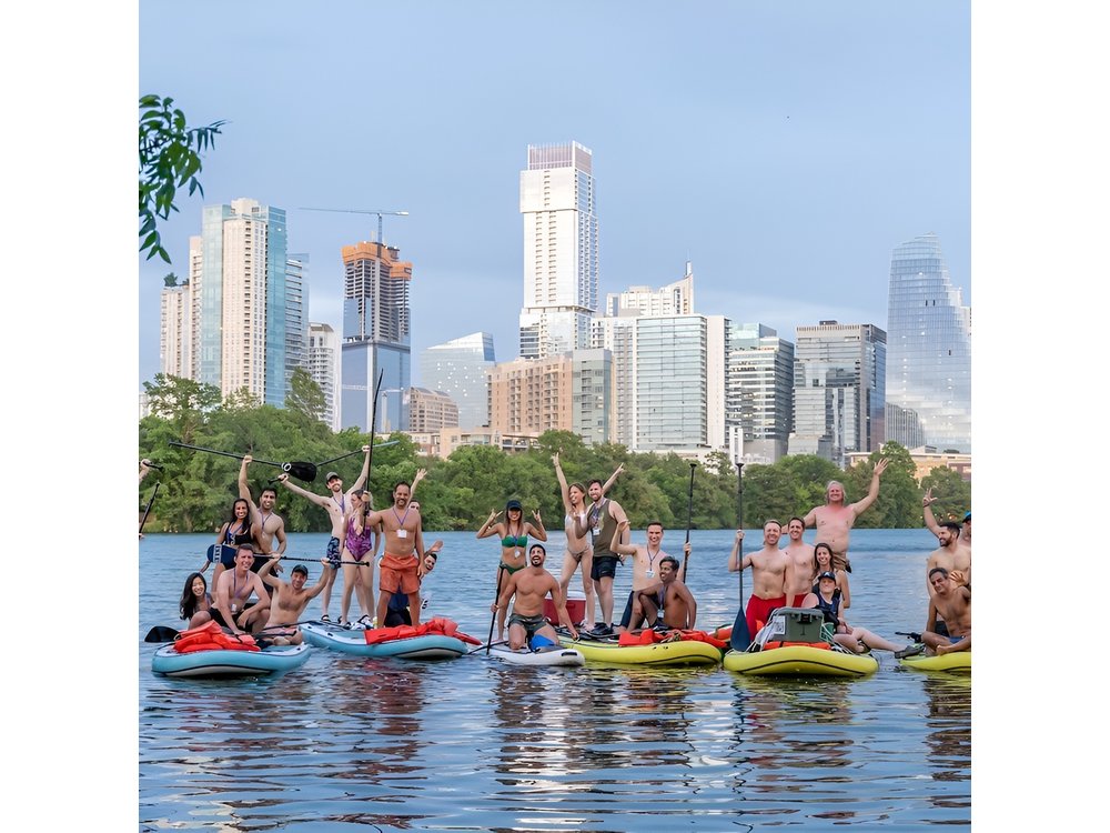 Giant Paddleboarding Austin's Springs and Party Island