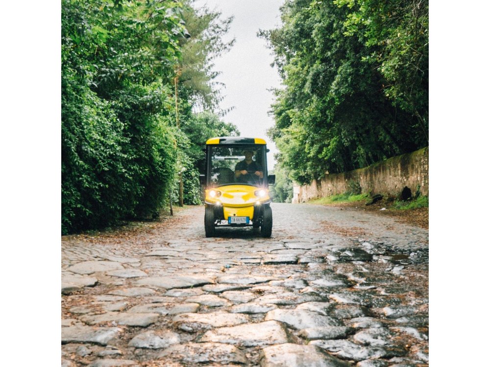 Golf Cart Driving Tour in Rome: 2.5 hrs Catacombs & Appian Way