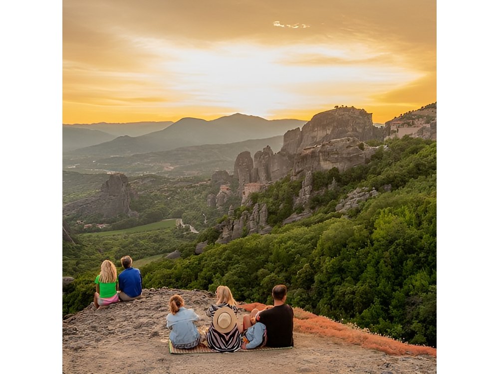 Athens: Meteora 2-Day Tour Sunset & Morning Small Group + Hotel