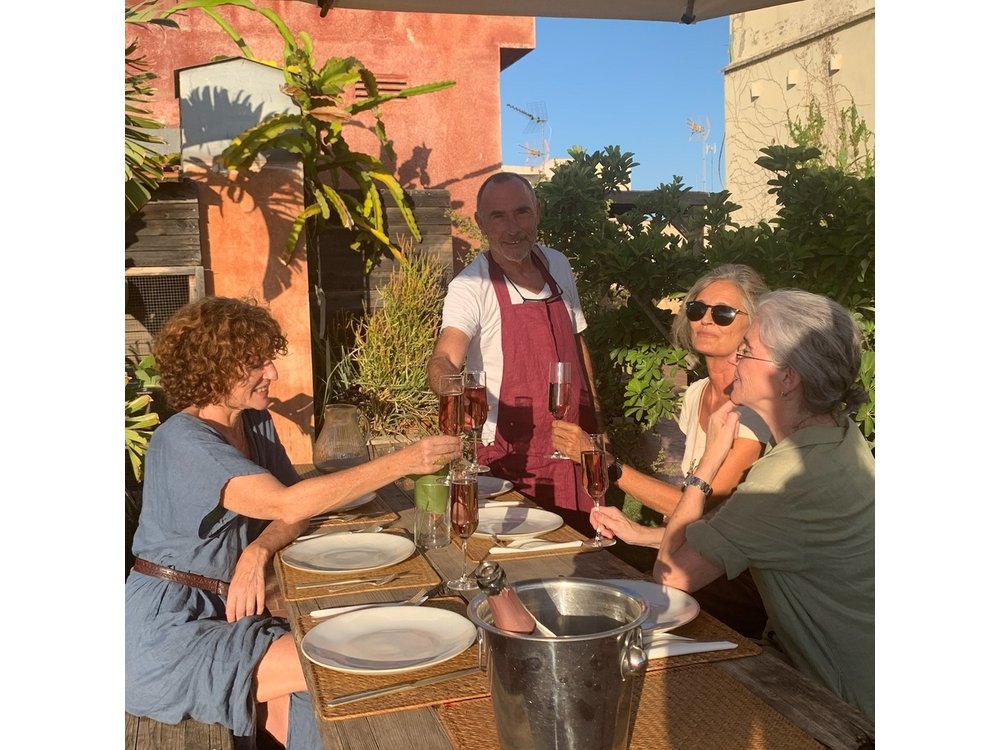 Rooftop Paella Seafood Cooking Class Experience in Barcelona
