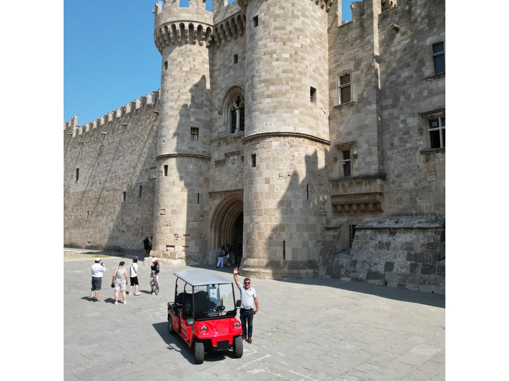 Guided Private Golf Cart Tour in Old Town of Rhodes
