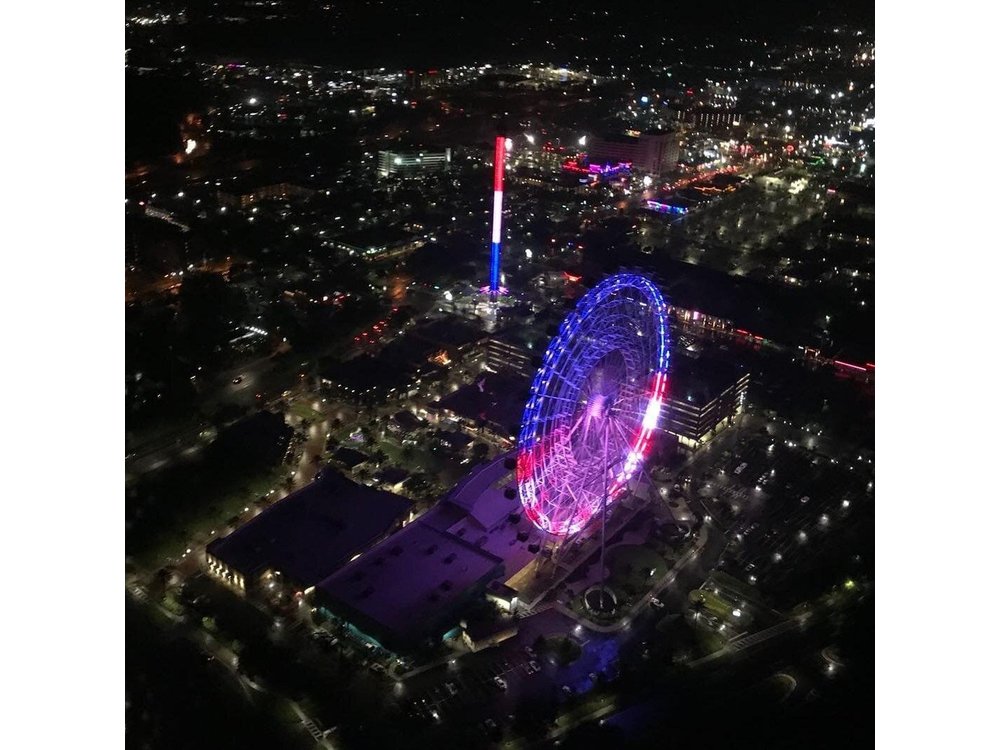 After-hours 23 Miles Private Helicopter Tour over Orlando Eye