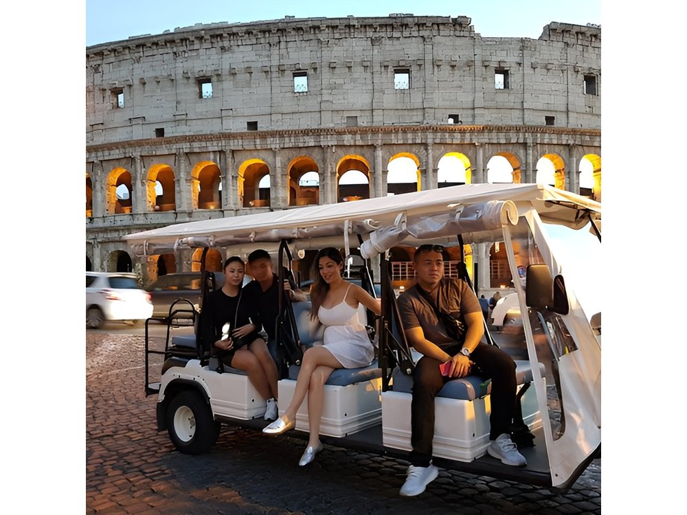 Rome by Night Private Golf Cart Tour-3 Hours