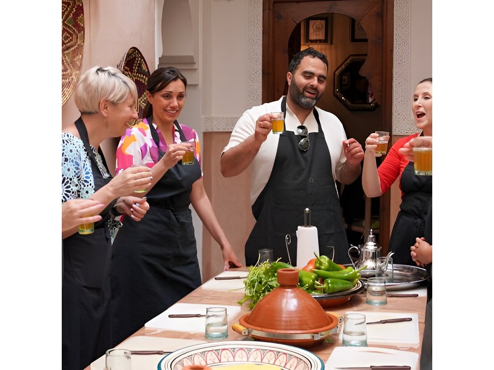 Moroccan cooking class with maket in the Medina of Marrakech