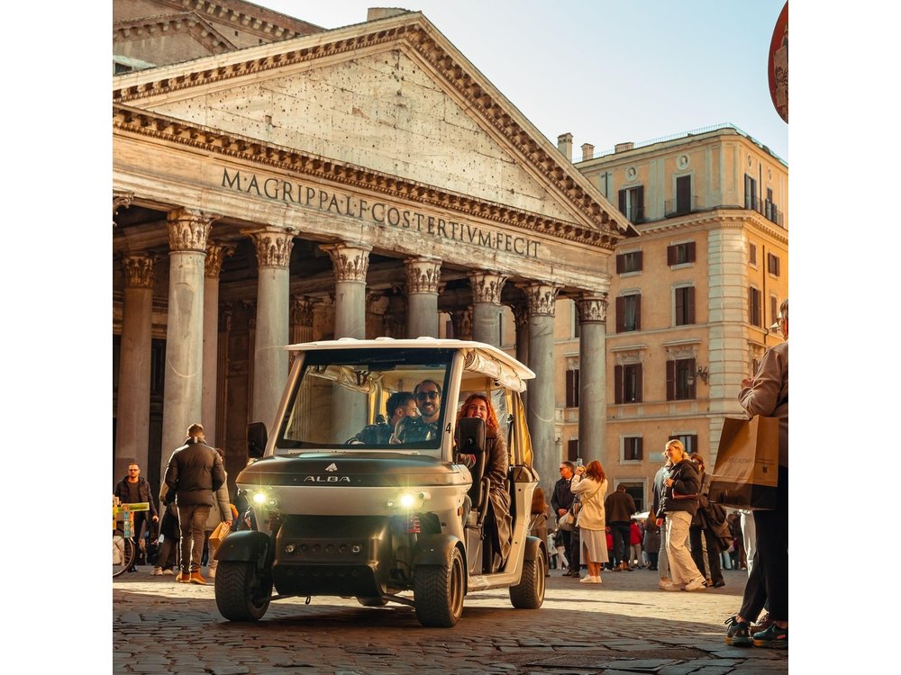 Rome private Golf Cart tour with entry to Colosseum or Catacombs