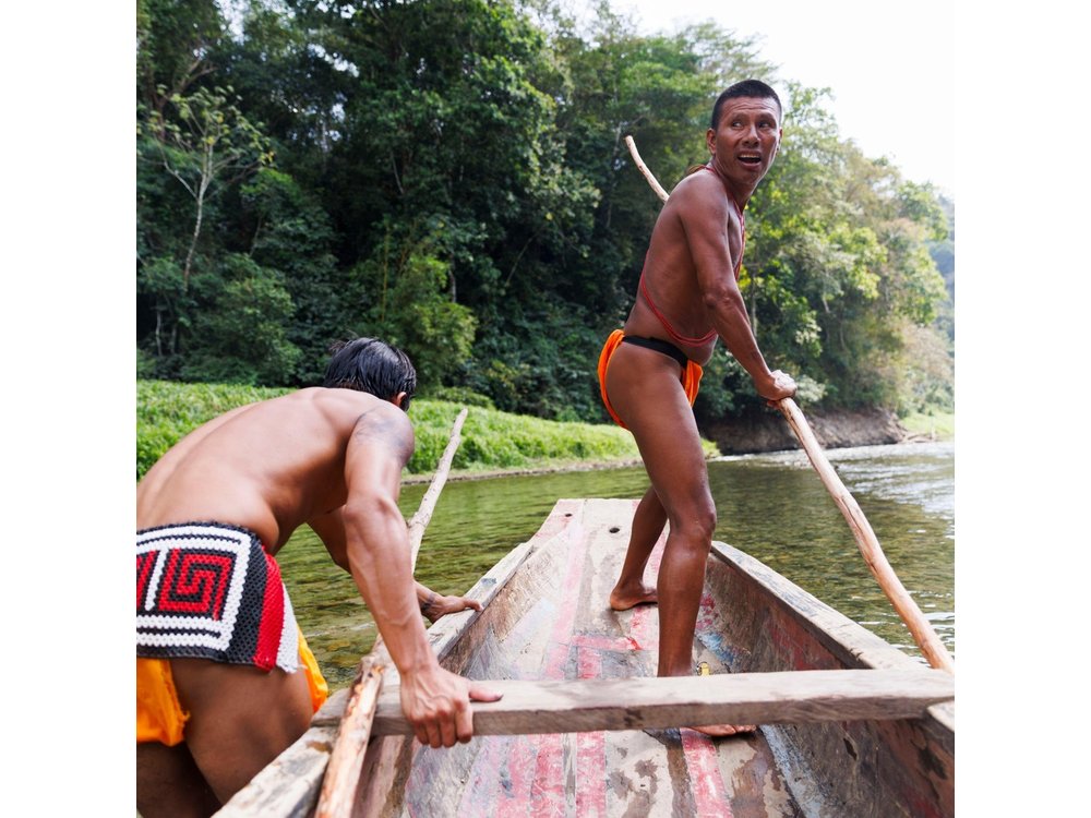 Panama City Visit an Indian town Embera and waterfall with lunch