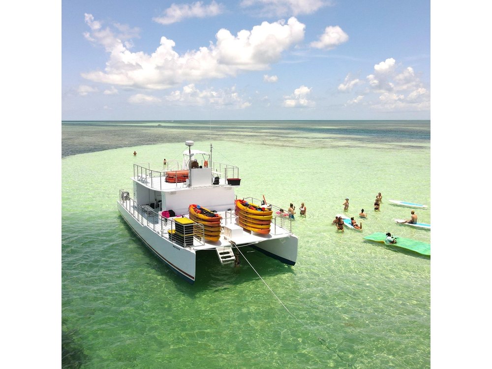 Key West Sandbar Charter With Kayak Tour: Includes Lunch & Drinks