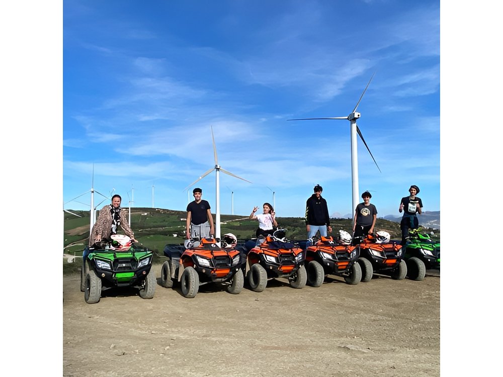 Tangier: Quad adventure with transfers included from the hotel.