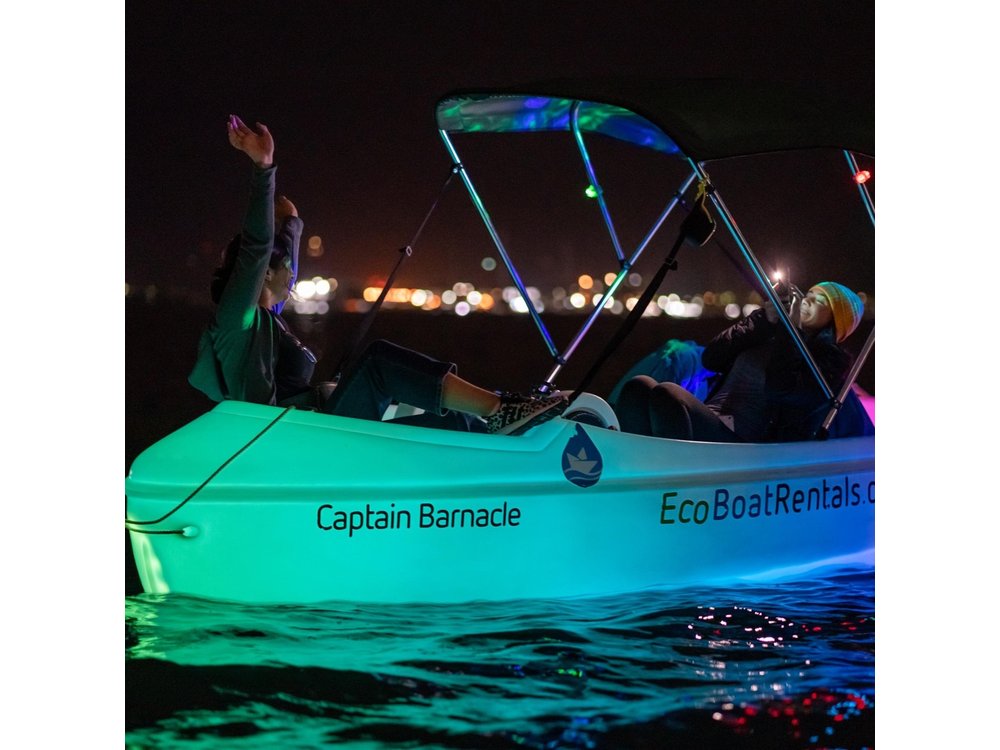 Glow Nightime Pedal Boat Rental in San Diego Bay
