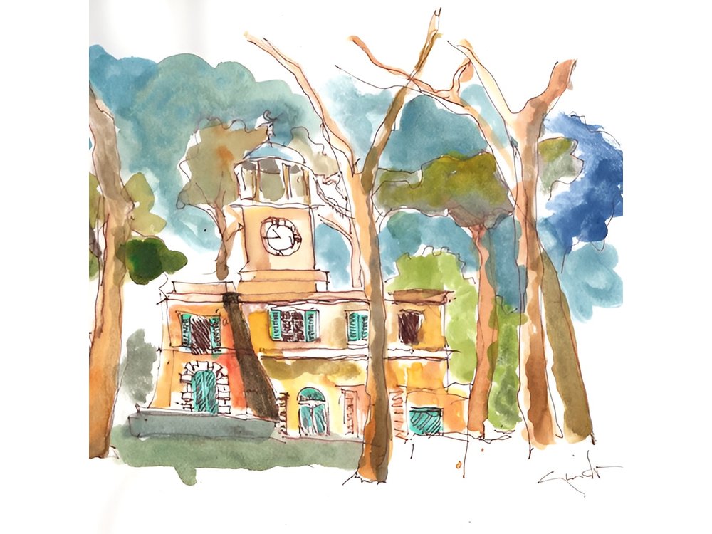 Sketching Private Tour in Rome Villa Borghese with Guido
