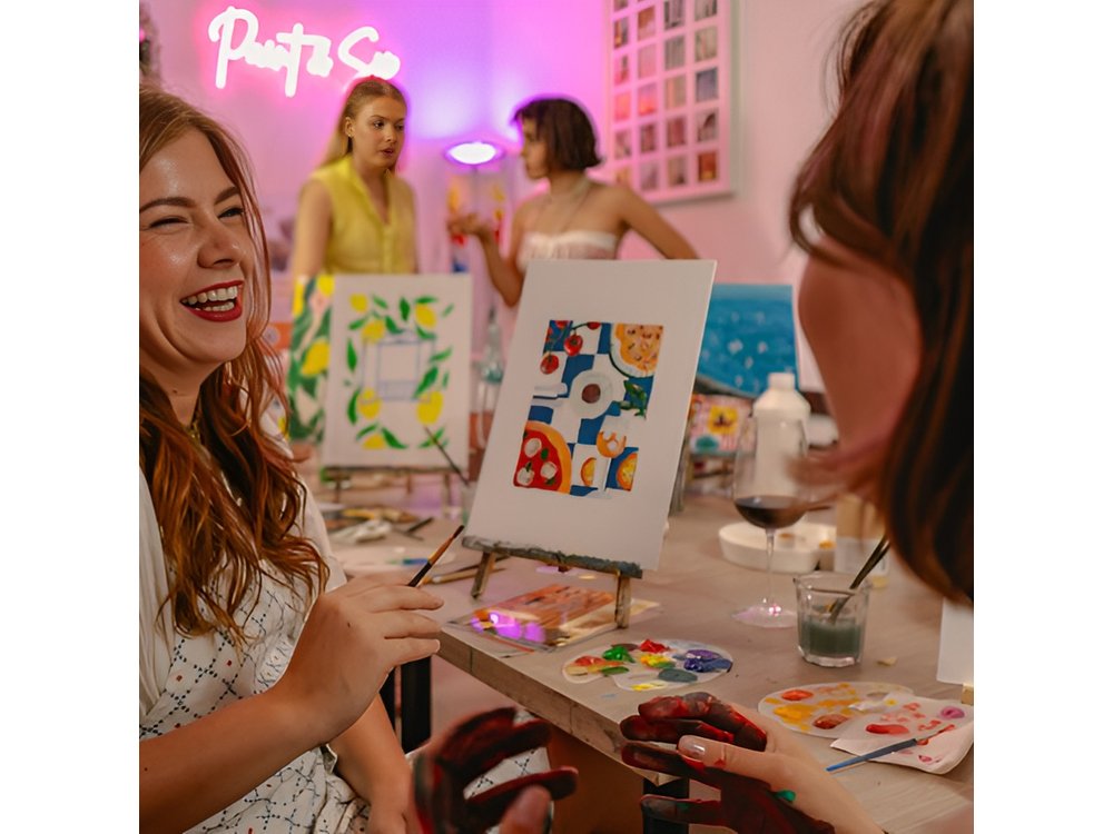Tipsy Painting Class Rome